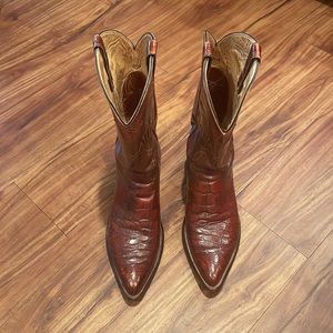 Vintage Alligator Cowboy boots